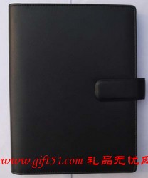 26孔活頁PU荔枝紋筆記本