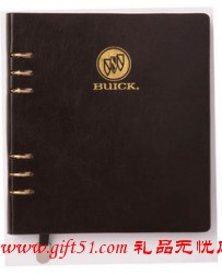 48K活頁(yè)記事本帶皮面