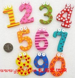 大號(hào)數(shù)字木制冰箱貼
