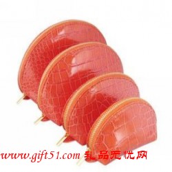 四件套化妝包 鱷魚(yú)紋零錢(qián)包 手機(jī)卡片鑰匙收納包定做