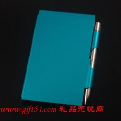 彩色鋁制帶筆記事本,工作手冊(cè)定制