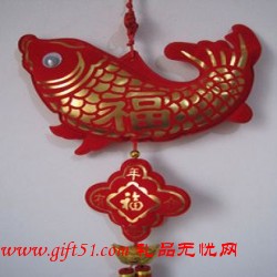 大魚中國(guó)結(jié)掛件定制 年年有余 過(guò)年禮品