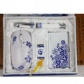 青花瓷無線鼠標套裝定制 商務(wù)禮品