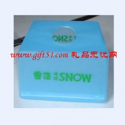 長(zhǎng)方形廣告紙巾盒|紙巾抽定制,塑料紙巾筒定做