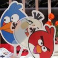 尖嘴憤怒小鳥(niǎo)小涼扇定制,小扇子定做