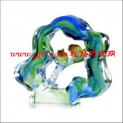 琉璃快樂(lè)甜蜜擺件