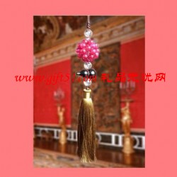 玫紅福祿豐裕車(chē)掛飾品