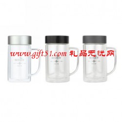 新款帶手柄雙層商務杯
