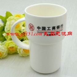.新骨瓷雙節(jié)杯/中國(guó)工商銀行陶瓷杯