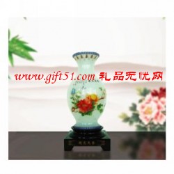 國(guó)色天香粉彩富貴花瓶