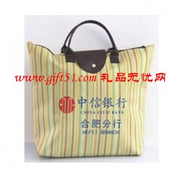 銀行時(shí)尚便攜式購物袋/環(huán)保袋