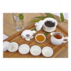 定窯手工雕刻天韻茶具